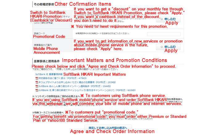 Softbank Hikari Online Application Step6 | FAIR Inc